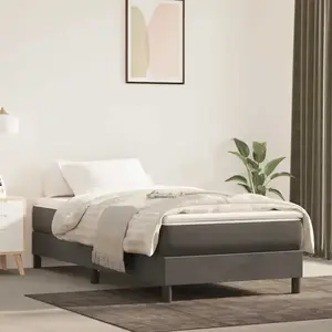 vidaXL Vidaxl Matelas De Lit À Ressorts Ensachés 100x220x20 Cm Velours pas cher