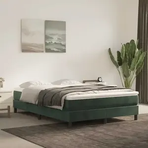 vidaXL Matelas de lit à ressorts ensachés 120x210x20 cm velours pas cher