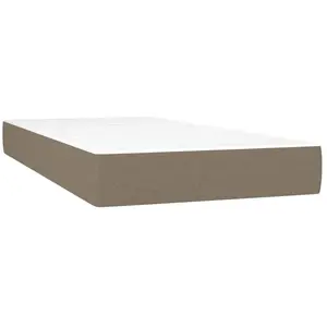 Comparateur de prix : vidaXL Matelas à ressorts ensachés pour enfants taupe 80x160 cm tissu