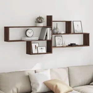 Vidaxl - tagère murale chêne marron 167,5x18x68 cm bois d'ingénierieVendu parcarrefour