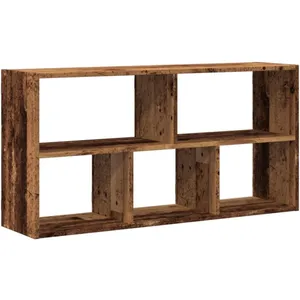Comparateur de prix : Tagère murale vieux bois 100x25x50 cm bois d'ingénierie Vidaxl Old wood
