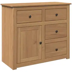 vidaXL Buffet avec tiroirs Panama 93x40x80 cm bois massif de pin pas cher