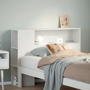 Armoire de tête de lit - PWSHYMI - L-17564 - Chêne fumé - Contemporain