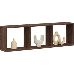 Comparateur de prix : vidaXL Armoire murale 100x16x30 cm chêne marron bois d'ingénierie