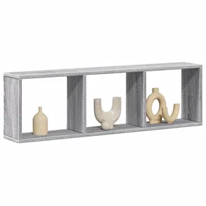 vidaXL Armoire murale 100x16x30 cm sonoma gris bois d'ingénierie pas cher