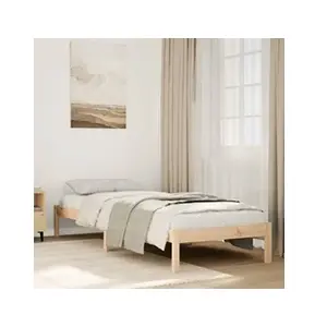 vidaXL Cadre de lit extra long sans matelas 100x220 cm bois massif pin pas cher