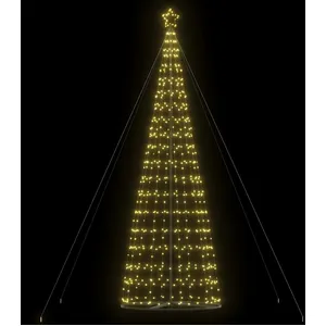 Sapin De Noël À Led 1534 Led Blanc Chaud 500 Cm - Vidaxl pas cher