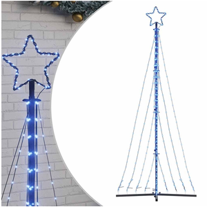 vidaXL vidaXL Guirlande de sapin de Noël 447 LED bleu 249 cm