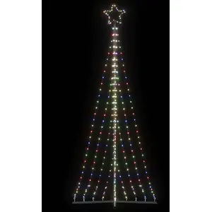 vidaXL vidaXL Guirlande de sapin de Noël 447 LED colorées 249 cm