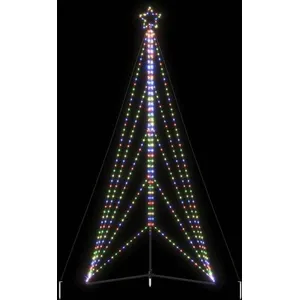 Comparateur de prix : vidaXL vidaXL Guirlande de sapin de Noël 615 LED colorées 404,5 cm