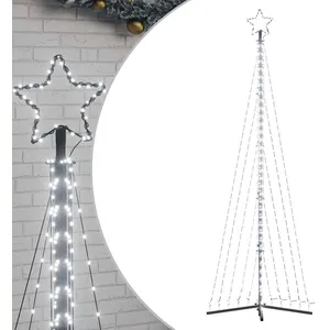 vidaXL vidaXL Guirlande de sapin de Noël 495 LED blanc froid 300,5 cm
