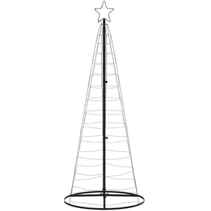 vidaXL Arbre de Noël lumineux conique 200 LED blanc froid 182 cm
