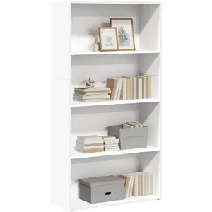 Comparateur de prix : vidaXL Vidaxl Bibliothèque Blanc 80x30x152 Cm Bois D'ingénierie