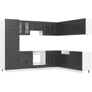 Comparateur de prix : vidaXL Ensemble d'armoires de cuisine 14 pcs Kalmar bois d'ingénierie