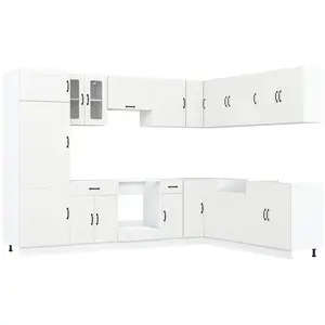 vidaXL Ensemble d'armoires de cuisine 14 pcs Lucca bois d'ingénierie pas cher