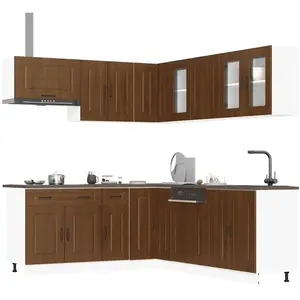 Comparateur de prix : vidaXL Ensemble d'armoires de cuisine 11 pcs Kalmar bois d'ingénierie