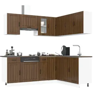 Comparateur de prix : vidaXL Ensemble d'armoires de cuisine 11 pcs Kalmar bois d'ingénierie