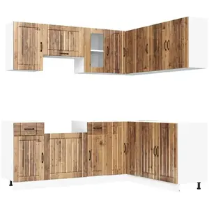 Comparateur de prix : vidaXL Ensemble d'armoires de cuisine 11 pcs Kalmar bois d'ingénierie