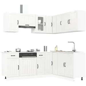 Comparateur de prix : vidaXL Ensemble d'armoires de cuisine 11 pcs Kalmar bois d'ingénierie