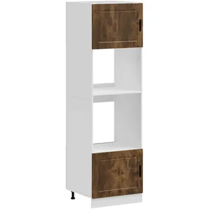 Comparateur de prix : vidaXL Armoires de four 2 pcs Porto chêne fumé bois d'ingénierie