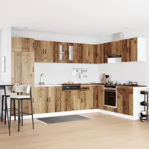 Comparateur de prix : Vidaxl Armoire De Cuisine Kalmar 2 Pcs Marron 80 X 46 X 81.5 Cm