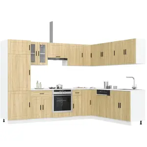 vidaXL Ensemble d'armoires de cuisine 14 pcs Porto bois d'ingénierie