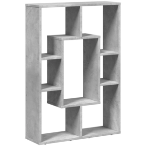 vidaXL Vidaxl Bibliothèque Gris Béton 63x20x90 Cm Bois D'ingénierie pas cher