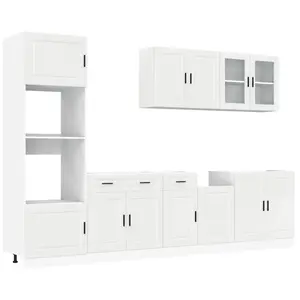 Vidaxl - Ensemble D'Armoires De Cuisine 7 Pcs Kalmar Bois D'Ingénierie pas cher