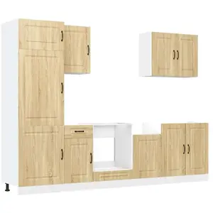 Comparateur de prix : Vidaxl - Ensemble D'Armoires De Cuisine 7 Pcs Kalmar Bois D'Ingénierie