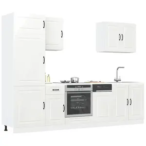 Comparateur de prix : vidaXL Ensemble d'armoires de cuisine 7 pcs Kalmar bois d'ingénierie