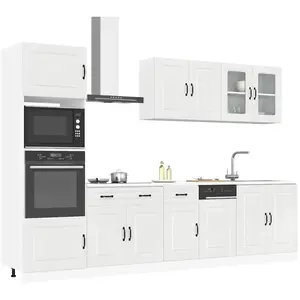 Comparateur de prix : vidaXL Ensemble d'armoires de cuisine 7 pcs Kalmar bois d'ingénierie