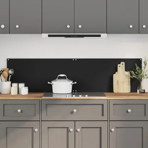 Comparateur de prix : vidaXL Dosserets de cuisine 2 pcs noir 80x50 cm verre trempé