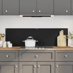 Comparateur de prix : vidaXL Dosserets de cuisine 2 pcs noir 70x50 cm verre trempé