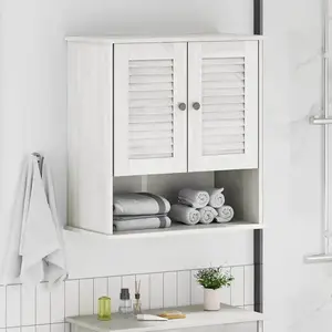 vidaXL Cabinet de Salle de Bain Suspendu Blanc 67,5 x 34 x 71,5 cm pas cher