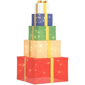 vidaXL Boîte-cadeau de décoration de Noël 250 LED blanc chaud 4019487