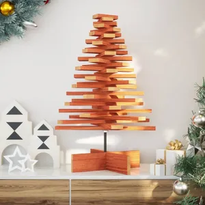 Comparateur de prix : vidaXL Arbre de Noël en bois pour décoration 80 cm bois de pin massif