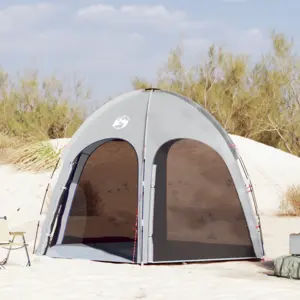 vidaXL Tente De Piscine Vidaxl Grise 366x305 Cm Étanche pas cher