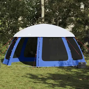Comparateur de prix : vidaXL Tente de piscine moustiquaire amovible parois maille bleu azur
