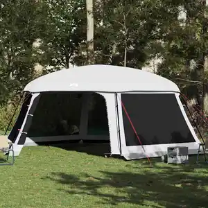Comparateur de prix : vidaXL Tente piscine toit amovible parois maille gris 670x590 cm