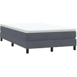 Vidaxl - Sommier à lattes de lit sans matelas gris foncé 120x210 cm pas cher