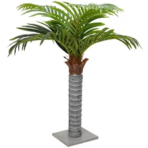 Comparateur de prix : Vidaxl palmier artificiel 6 feuilles 100 cm vert