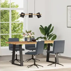 Vidaxl chaises à manger lot de 4 gris foncé velours pas cher