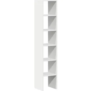 Bibliothèques 2 pcs empilable blanc 30x30x80 cm bois ingénierie Vidaxl pas cher