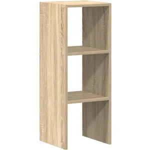 Comparateur de prix : Bibliothèque empilable chêne sonoma 30x30x80 cm bois ingénierie Vidaxl