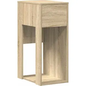 vidaXL Support de tour d'ordinateur et tiroir chêne sonoma 30x44x74 cm pas cher