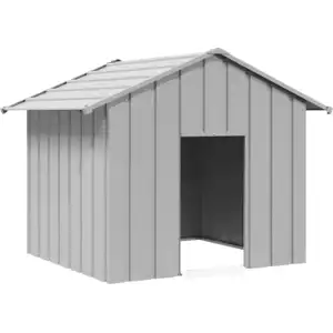 Comparateur de prix : vidaXL Niche pour chien avec toit noir 131x101x102 cm acier galvanisé