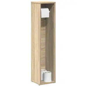 Comparateur de prix : vidaXL Meuble de salle de bain avec porte-rouleau chêne sonoma