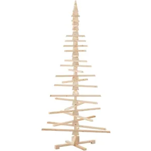 vidaXL Arbre de Noël bois décoration - 210 cm pas cher