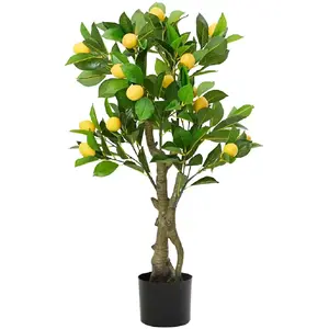 Vidaxl citronnier artificiel 234 feuilles 90 cm vert pas cher