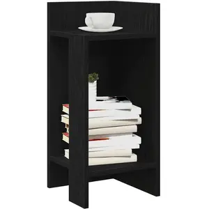 Comparateur de prix : Tables d'appoint 2 pcs avec étagère noir 25,5x27x60 cm vidaXL